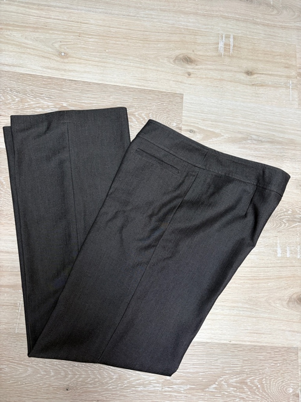 Kasper Charcoal Wide-Leg Dress Pants
